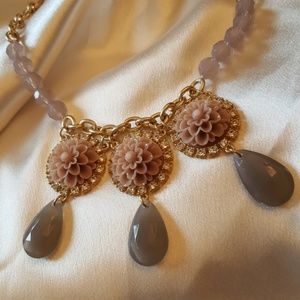Lia sophia, "Blush Exotic Bloom" flower necklace